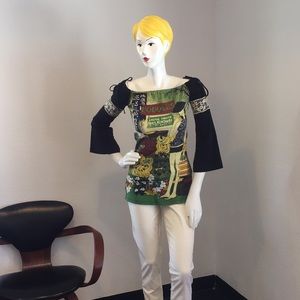 Detailed Colorful Custo Barcelona Top Shirt